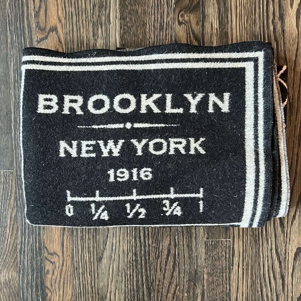 Faribault Brooklyn Vintage Map Wool Throw